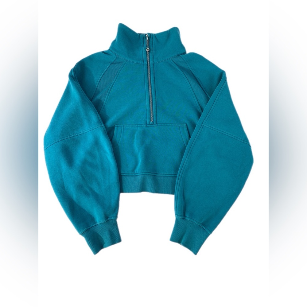 Lululemon Scuba Oversized Funnel Neck Half-Zip M/L Oceanic - Picture 1 of 11